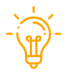 Ikona žiarovky s nápisom idea predstavuje kreatívne nápady