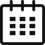 Ikona kalendárika znázorňujúca financovanie reklamy v mesačných splátkach
